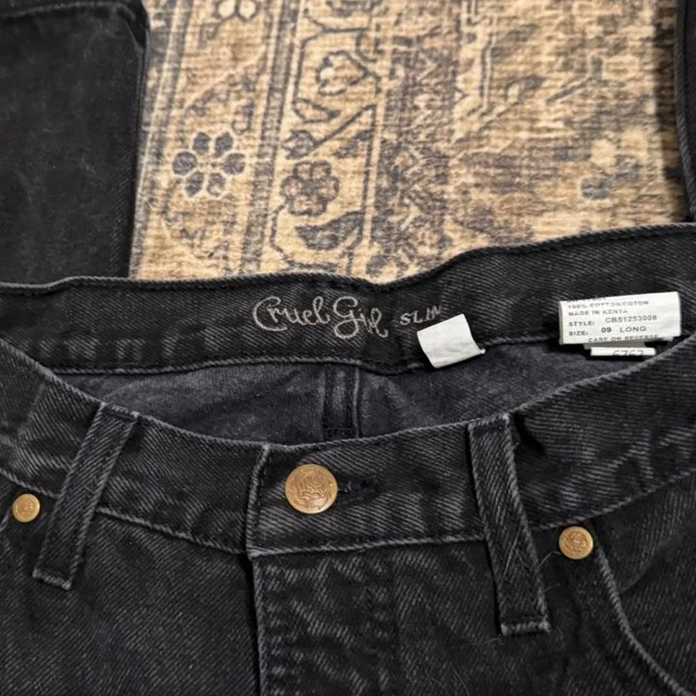 Cruel Girl Black Bootcut Western Jeans Size 9 Long